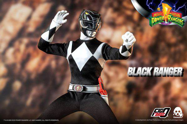 threezero Mighty Morphin Power Rangers - FigZero 1/6 Black Ranger(4897056203150)(4897056203150)