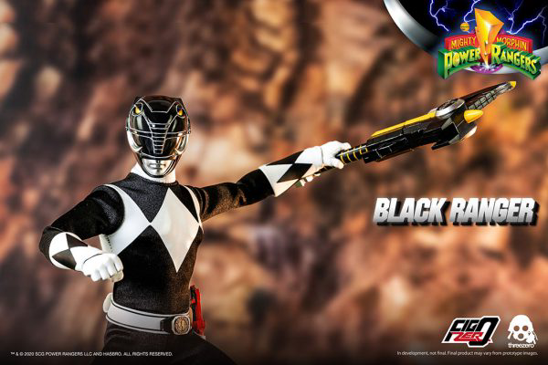 threezero Mighty Morphin Power Rangers - FigZero 1/6 Black Ranger(4897056203150)(4897056203150)