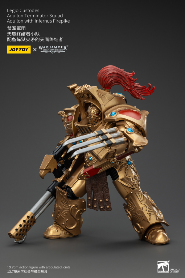 JOYTOY Legio Custodes Aquilon Terminator Squad Aquilon with Infernus Firepike(6927054400768)(6927054400768)