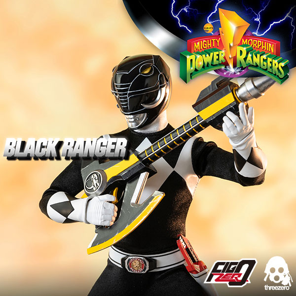 threezero Mighty Morphin Power Rangers - FigZero 1/6 Black Ranger(4897056203150)(4897056203150)