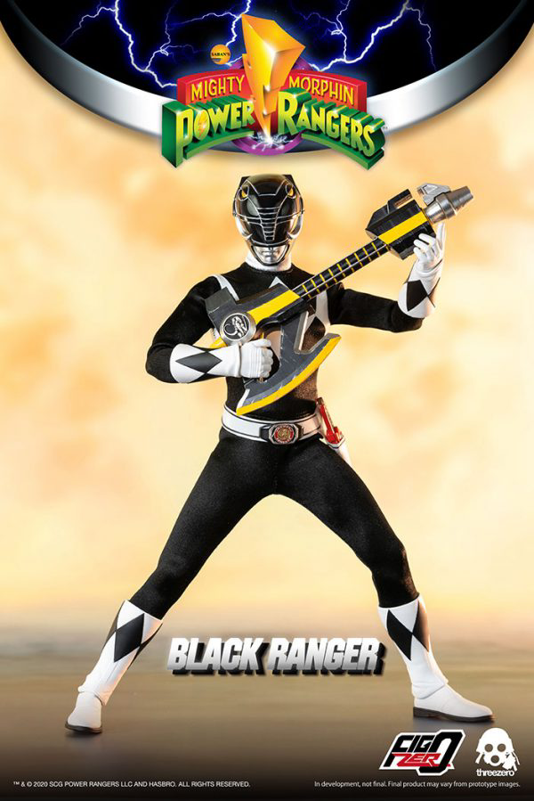 threezero Mighty Morphin Power Rangers - FigZero 1/6 Black Ranger(4897056203150)(4897056203150)