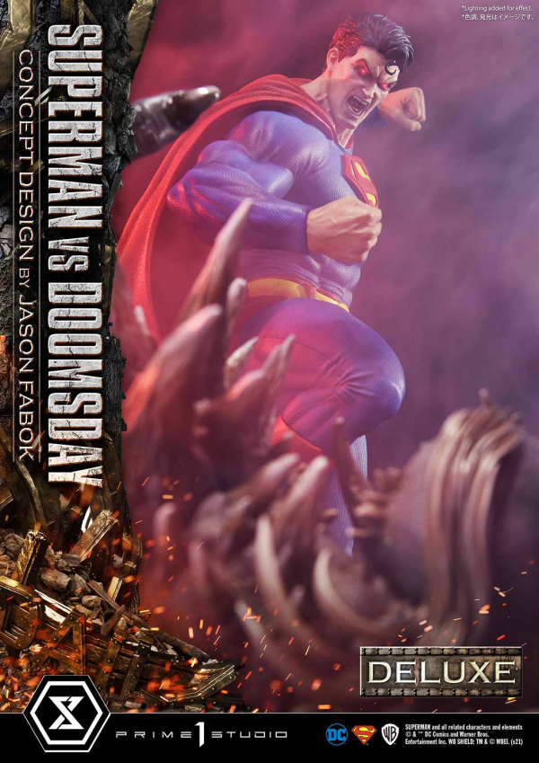 Prime 1 Studio Ultimate Museum Masterline Superman (Comics) Superman VS Doomsday (Concept By Jason Fabok) Deluxe Version(4580708034164)(4580708034164)