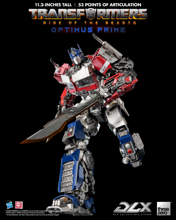 Three Zero Transformers: Rise of the Beasts - DLX Optimus Prime