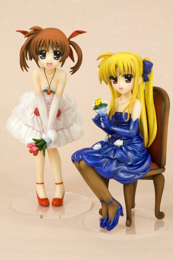 KOTOBUKIYA Ani Statue - Magical Girl Lyrical Nanoha - Nanoha Takamachi & Fate Testarossa Dress Ver