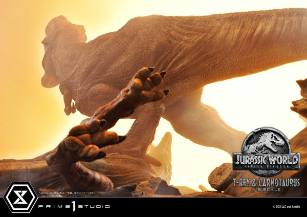 Prime 1 Studio Legacy Museum Collection Jurassic World: Fallen Kingdom (Film) Tyrannosaurus-Rex & Carnotaurus 1/15 scale Deluxe Version | 4580708034874