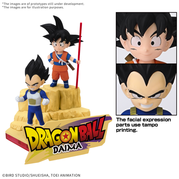 BANDAI HOBBY DRAGON BALL DAIMA MODEL KIT SON GOKU (MINI) & VEGETA (MINI) | 4573102683861