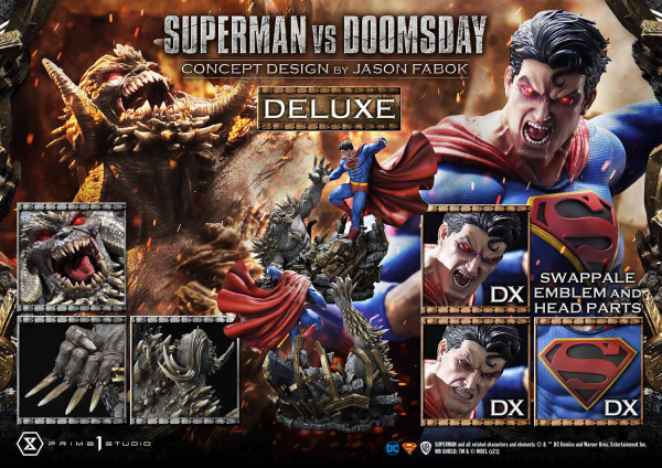 Prime 1 Studio Ultimate Museum Masterline Superman (Comics) Superman VS Doomsday (Concept By Jason Fabok) DX Bonus Version(4580708034171)(4580708034171)