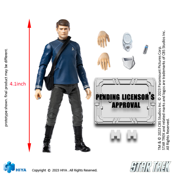 HIYA Toys Exquisite Mini Series 1/18 Scale STAR TREK 2009 McCoy Action Figure