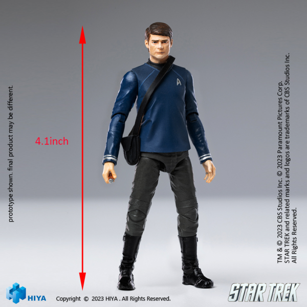 HIYA Toys Exquisite Mini Series 1/18 Scale STAR TREK 2009 McCoy Action Figure