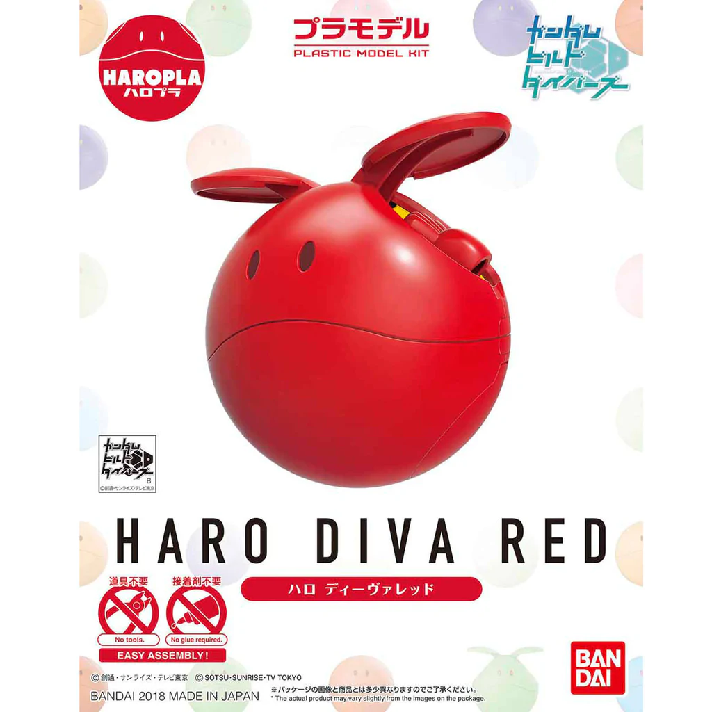 Bandai #02 Haro Diva Red 'Gundam SEED', Bandai HaroPla - UPC 4573102603777