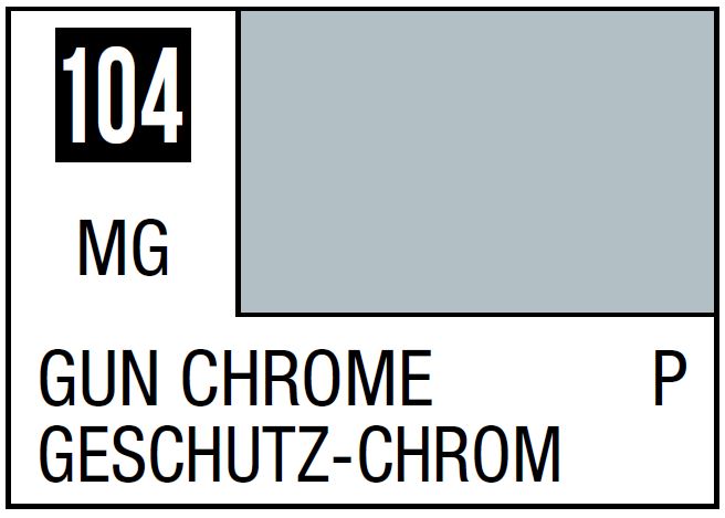 Mr Hobby Mr. Color 104 - Gun Chrome (Metallic Gloss/Primary)