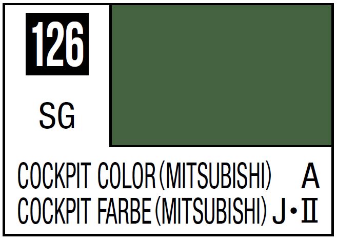 Mr Hobby Mr. Color 126 - Cockpit Color (Semi-Gloss/Aircraft)