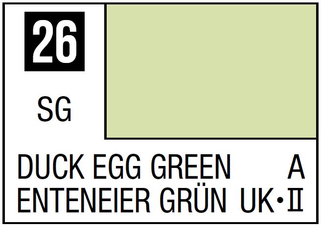 Mr Hobby Mr. Color 26 - Duck Egg Green (Semi-Gloss/Aircraft)