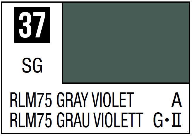 Mr Hobby Mr. Color 37 - RLM75 Gray Violet (Semi-Gloss/Aircraft)