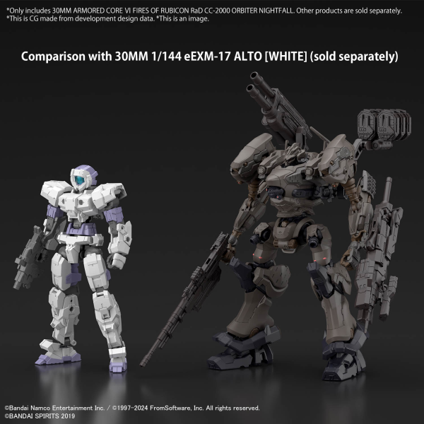 BANDAI Hobby 30MM ARMORED CORE Ⅵ FIRES OF RUBICON RaD CC-2000 ORBITER NIGHTFALL