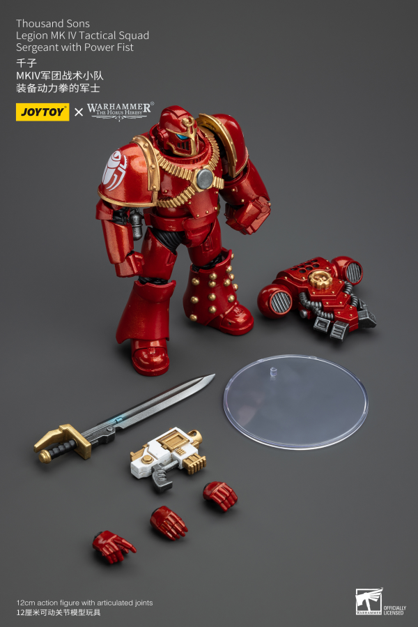 Joy Toy Thousand Sons Legion MK IV Tactical Squad Sergeant with Power Fist