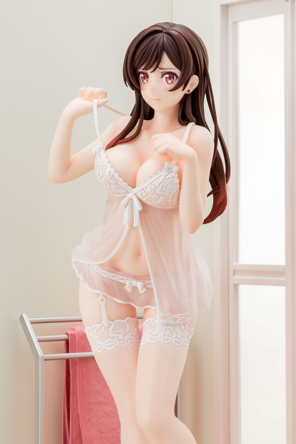 Hakoiri-musume 1/6 scaled pre-painted figure Rent-A-Girlfriend MIZUHARA Chizuru in see-through lingerie figure Angel White Ver. | 4570000500153