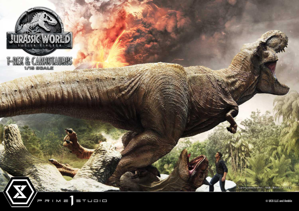 Prime 1 Studio Legacy Museum Collection Jurassic World: Fallen Kingdom (Film) Tyrannosaurus-Rex & Carnotaurus 1/15 scale Deluxe Version | 4580708034874