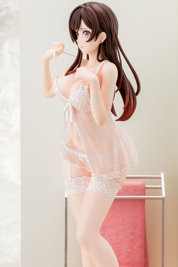 Hakoiri-musume 1/6 scaled pre-painted figure Rent-A-Girlfriend MIZUHARA Chizuru in see-through lingerie figure Angel White Ver. | 4570000500153