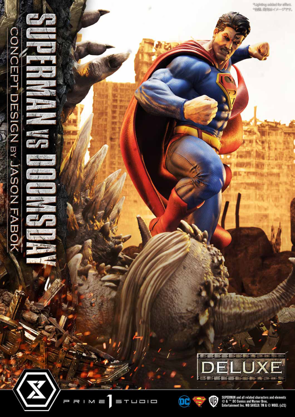 Prime 1 Studio Ultimate Museum Masterline Superman (Comics) Superman VS Doomsday (Concept By Jason Fabok) Deluxe Version(4580708034164)(4580708034164)