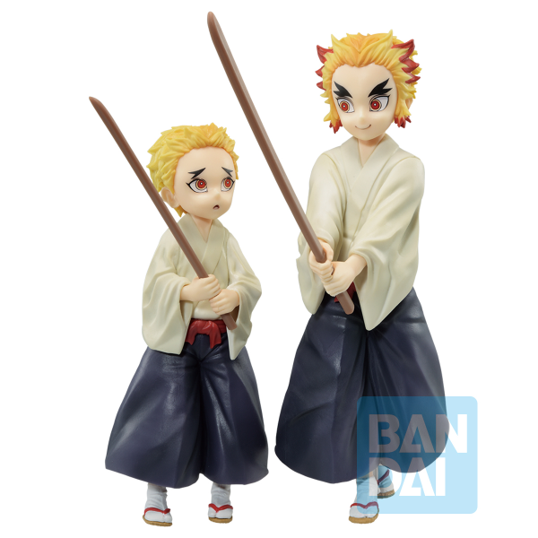 BANDAI Spirits Kyojuro Rengoku & Senjuro Rengoku (Immortal ties) "Demon Slayer", Bandai Spirits Ichibansho Figure