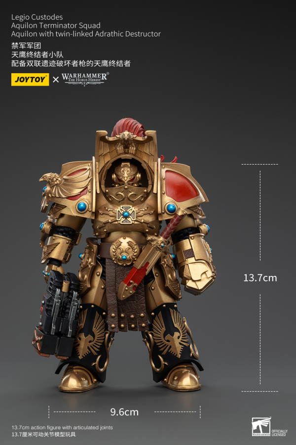 JOYTOY Legio Custodes Aquilon Terminator Squad Aquilon with twin-linked Adrathic Destructor(6927054400751)(6927054400751)