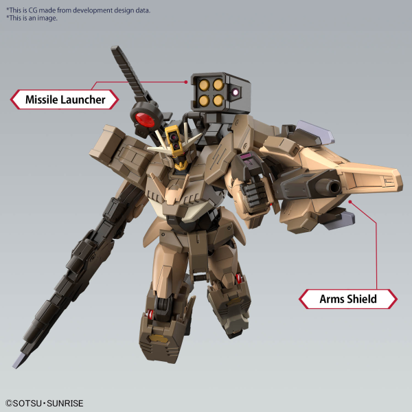 BANDAI Hobby HG 1/144 GUNDAM 00 COMMAND QAN[T] DESERT TYPE