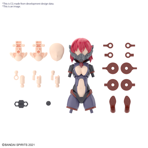 BANDAI Hobby 30MS OPTION PARTS SET 6 (CHASER COSTUME) [COLOR A]