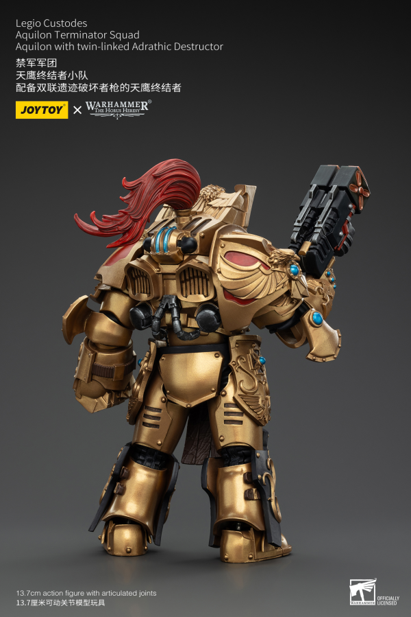 JOYTOY Legio Custodes Aquilon Terminator Squad Aquilon with twin-linked Adrathic Destructor(6927054400751)(6927054400751)