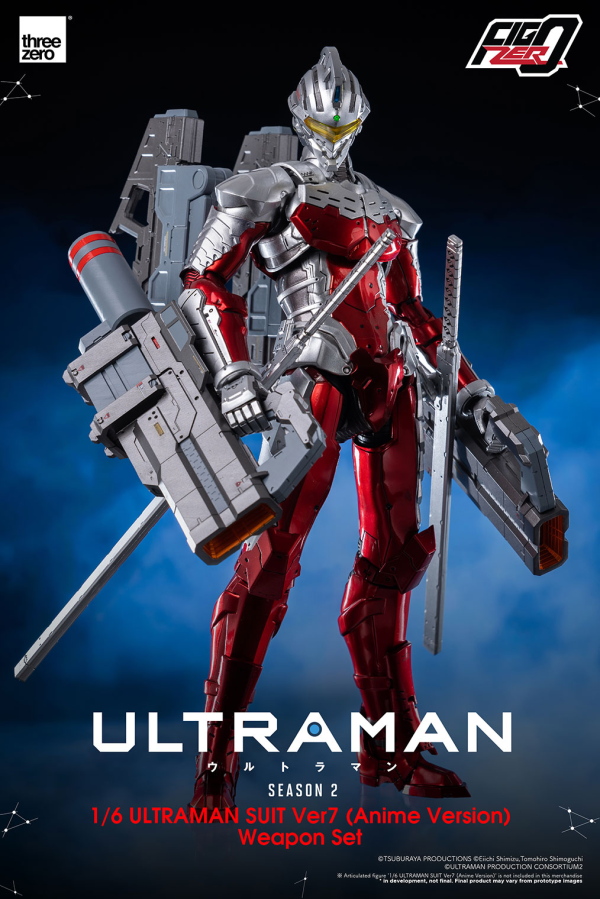 Three Zero FigZero 1/6 ULTRAMAN SUIT Ver7 (Anime Version) Weapon Set