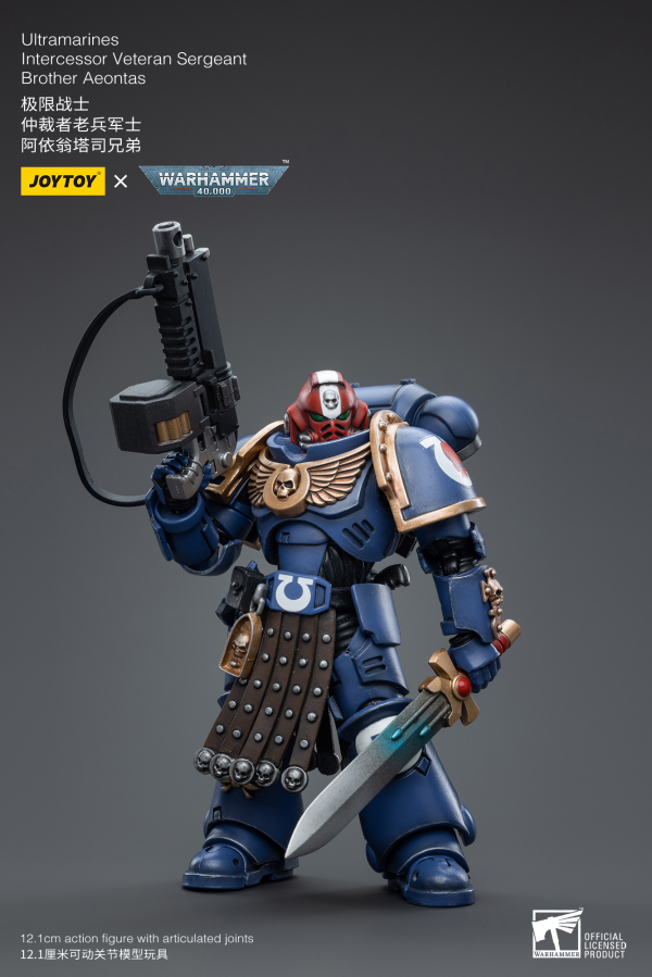 Joy Toy Ultramarines Intercessor Veteran Sergeant Brother Aeontas