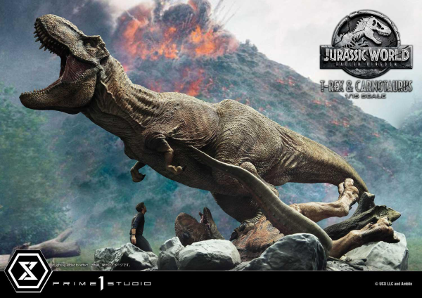 Prime 1 Studio Legacy Museum Collection Jurassic World: Fallen Kingdom (Film) Tyrannosaurus-Rex & Carnotaurus 1/15 scale Deluxe Version | 4580708034874