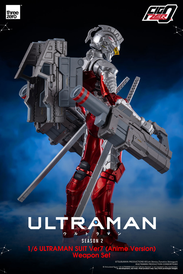 Three Zero FigZero 1/6 ULTRAMAN SUIT Ver7 (Anime Version) Weapon Set