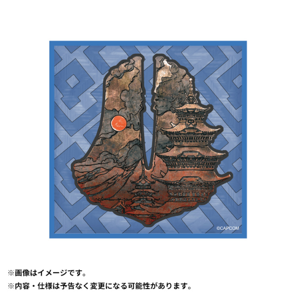 CAPCOM rubber coaster Tsuba Guard: Taion's Lightning | 4976219131247