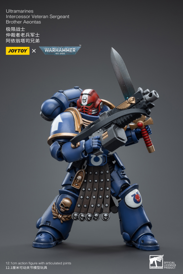 Joy Toy Ultramarines Intercessor Veteran Sergeant Brother Aeontas