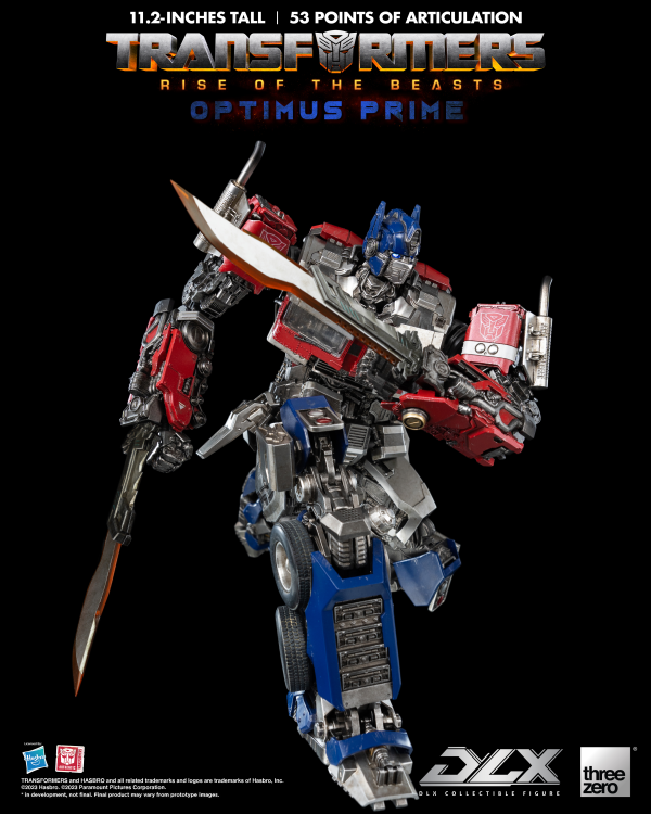 Three Zero Transformers: Rise of the Beasts - DLX Optimus Prime