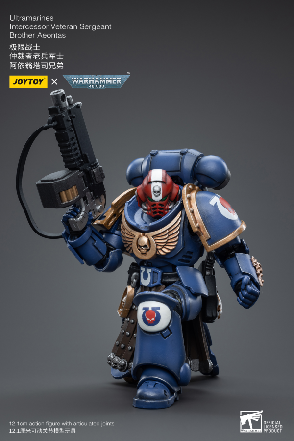 Joy Toy Ultramarines Intercessor Veteran Sergeant Brother Aeontas