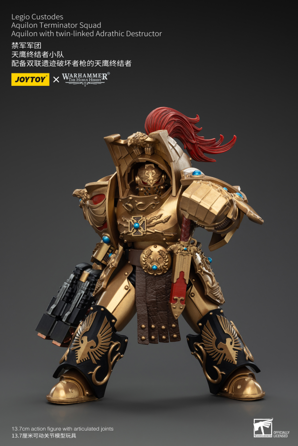 JOYTOY Legio Custodes Aquilon Terminator Squad Aquilon with twin-linked Adrathic Destructor(6927054400751)(6927054400751)