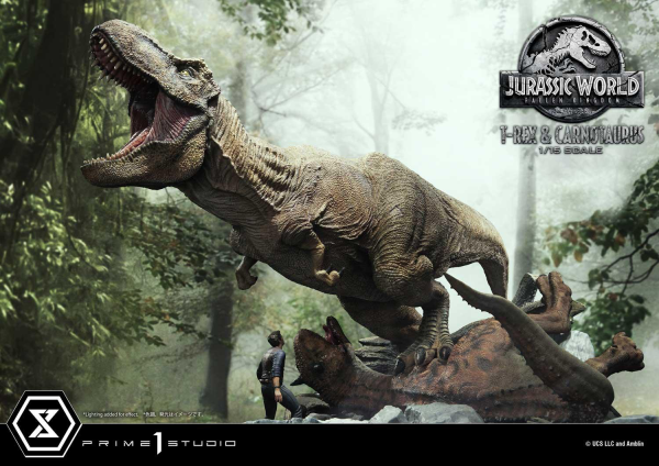 Prime 1 Studio Legacy Museum Collection Jurassic World: Fallen Kingdom (Film) Tyrannosaurus-Rex & Carnotaurus 1/15 scale Deluxe Version | 4580708034874