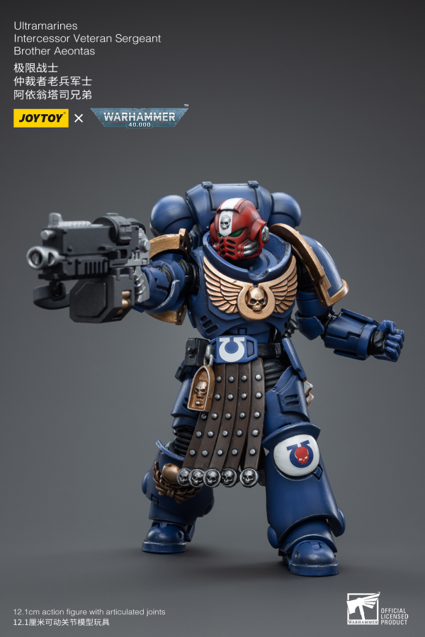 Joy Toy Ultramarines Intercessor Veteran Sergeant Brother Aeontas