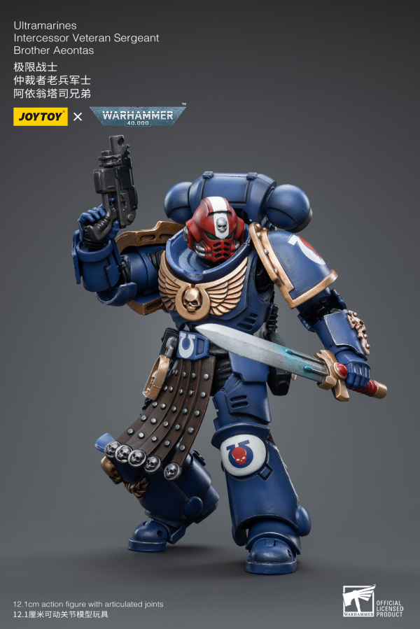 Joy Toy Ultramarines Intercessor Veteran Sergeant Brother Aeontas