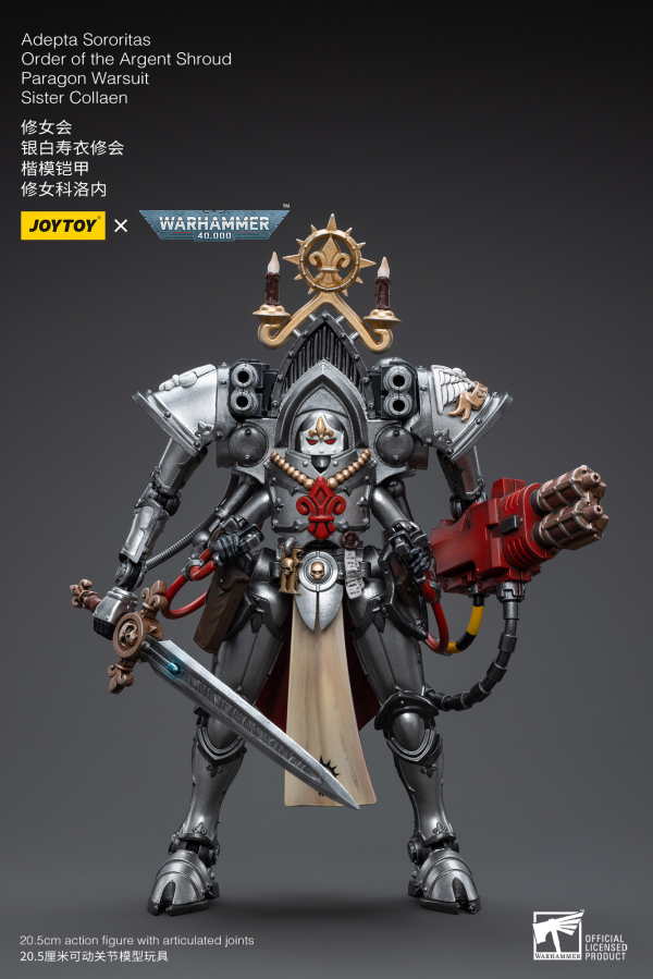 Joy Toy Warhammer 40K-Adepta Sororitas Order of the Argent Shroud Paragon Warsuit Sister Collaen