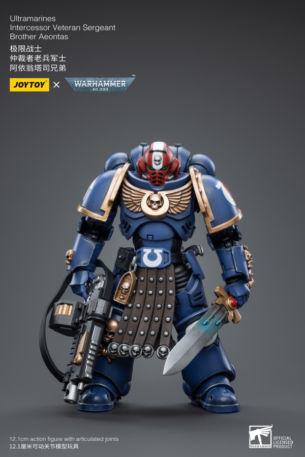 Joy Toy Ultramarines Intercessor Veteran Sergeant Brother Aeontas