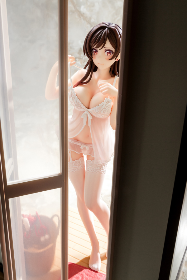 Hakoiri-musume 1/6 scaled pre-painted figure Rent-A-Girlfriend MIZUHARA Chizuru in see-through lingerie figure Angel White Ver. | 4570000500153