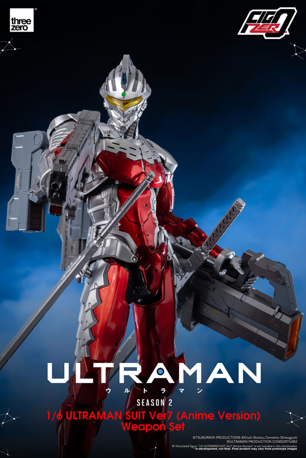 Three Zero FigZero 1/6 ULTRAMAN SUIT Ver7 (Anime Version) Weapon Set