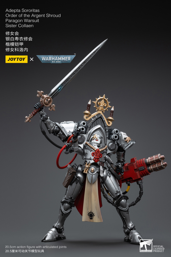 Joy Toy Warhammer 40K-Adepta Sororitas Order of the Argent Shroud Paragon Warsuit Sister Collaen