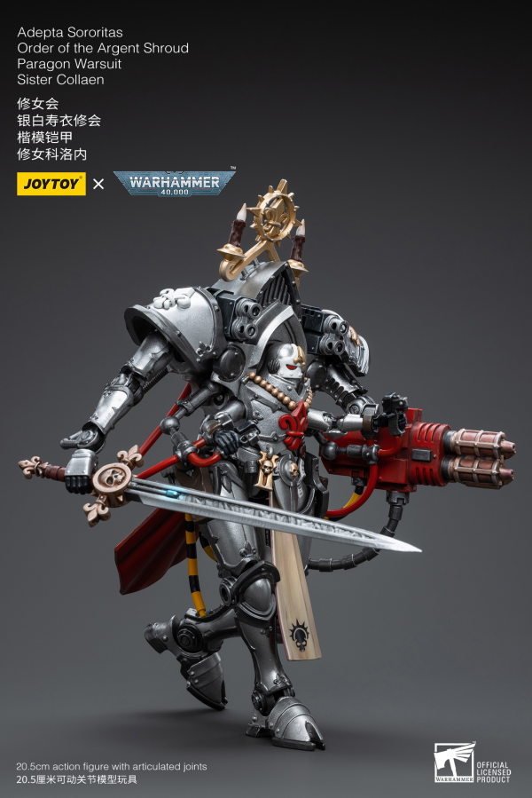 Joy Toy Warhammer 40K-Adepta Sororitas Order of the Argent Shroud Paragon Warsuit Sister Collaen