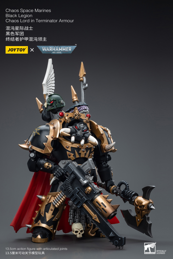 Joy Toy Chaos Space Marines Black Legion Chaos Lord in Terminator Armour