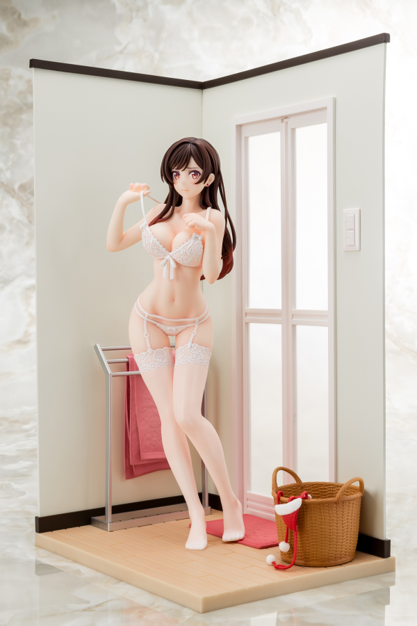 Hakoiri-musume 1/6 scaled pre-painted figure Rent-A-Girlfriend MIZUHARA Chizuru in see-through lingerie figure Angel White Ver. | 4570000500153