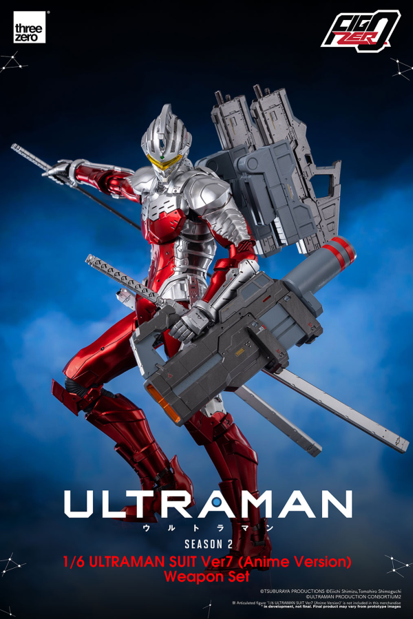 Three Zero FigZero 1/6 ULTRAMAN SUIT Ver7 (Anime Version) Weapon Set